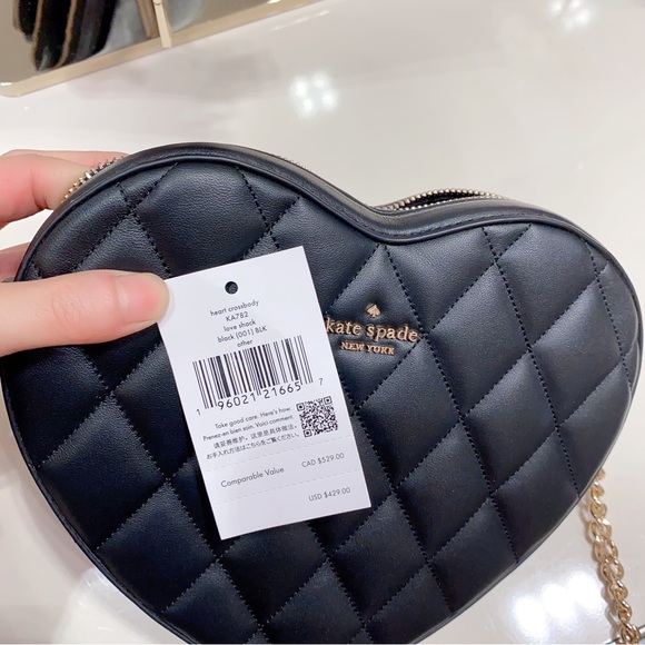 Kate spade Love Quilted Heart Crossbody Purse - Picture 8 of 9
